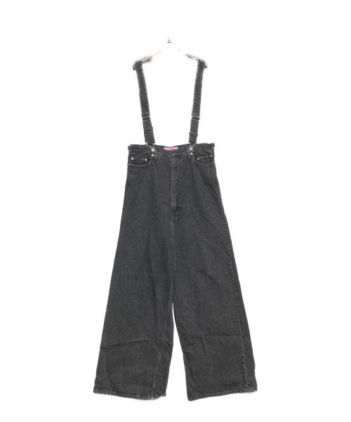 ANREALAGE HOMME（アンリアレイジオム）ANREALAGE HOMME (アンリアレイジオム) BUST DENIM PANTS ブラック サイズ:46の古着・服飾アイテム