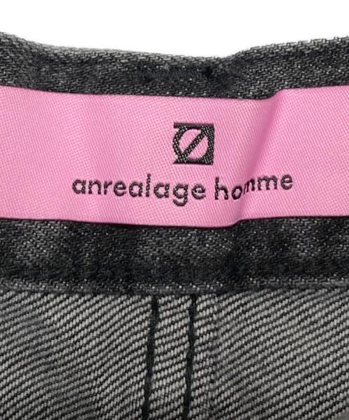 ANREALAGE HOMME（アンリアレイジオム）ANREALAGE HOMME (アンリアレイジオム) BUST DENIM PANTS ブラック サイズ:46の古着・服飾アイテム