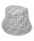 FENDIフェンディ）の古着「ズッカ柄バケットハット」｜グレー