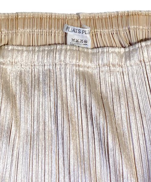 PLEATS PLEASE（プリーツプリーズ）PLEATS PLEASE (プリーツプリーズ) ベロアプリーツスカート アイボリー サイズ:2の古着・服飾アイテム
