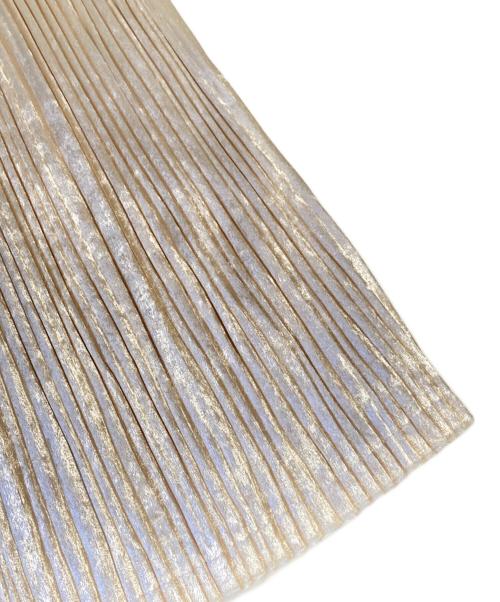 PLEATS PLEASE（プリーツプリーズ）PLEATS PLEASE (プリーツプリーズ) ベロアプリーツスカート アイボリー サイズ:2の古着・服飾アイテム