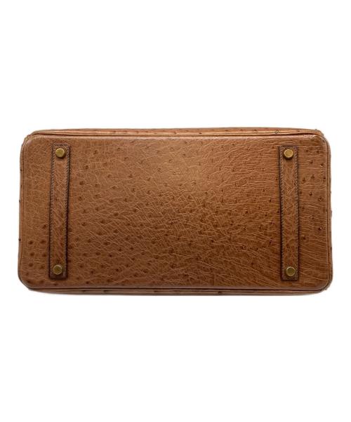 HERMES（エルメス）HERMES (エルメス) バーキン 35/ゴールド金具/オーストリッチ/〇Y刻印 ブラウン サイズ:35の古着・服飾アイテム