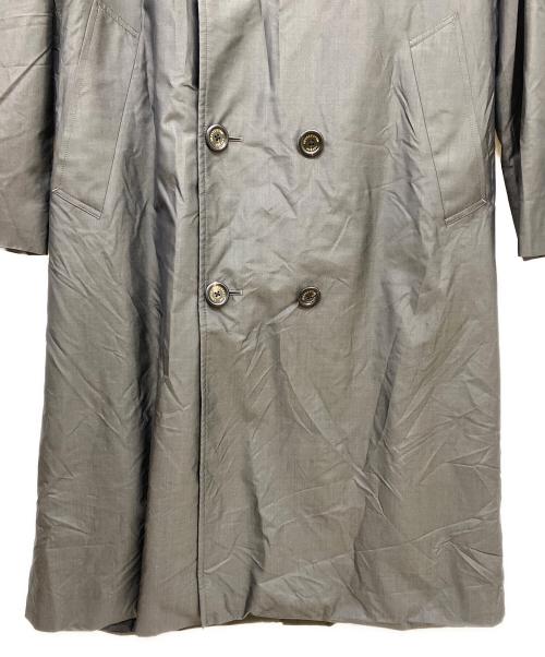 Aquascutum（アクアスキュータム）Aquascutum (アクアスキュータム) シルクミンク襟ブレストコート グレー サイズ:38の古着・服飾アイテム