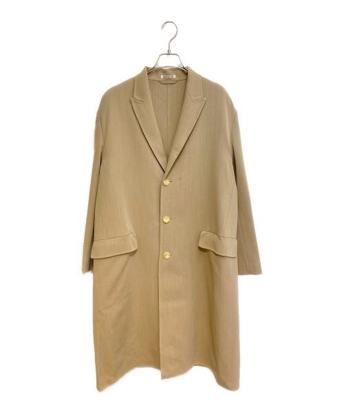 AURALEE（オーラリー）AURALEE (オーラリー) WOOL DOUBLE CLOTH HAND SEWN COAT ベージュ サイズ:3の古着・服飾アイテム