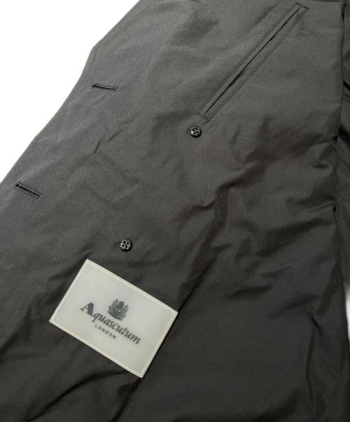 Aquascutum（アクアスキュータム）Aquascutum (アクアスキュータム) パッカブル仕様ナイロントレンチ ブラック サイズ:38の古着・服飾アイテム