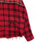 中古・古着 PROJECT G/R (プロジェクト ジーアール) UPSIDE-DOWN CHECKED SHIRTS レッド サイズ:2：20000円