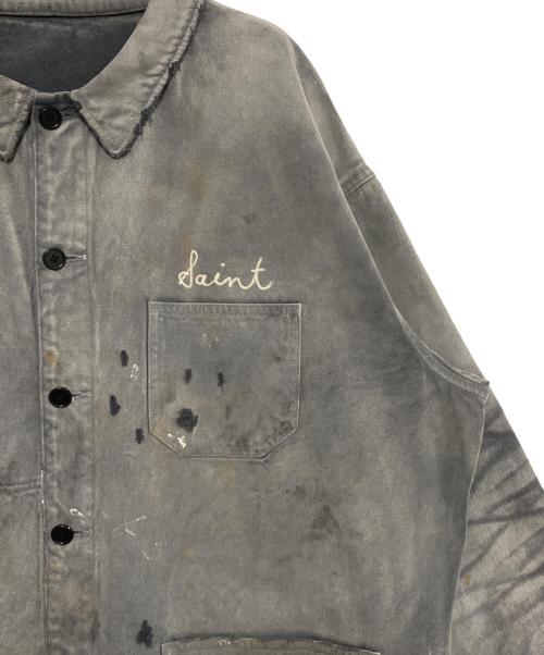 SAINT MICHAEL（セントマイケル）SAINT MICHAEL (セントマイケル) COVER ALLSAINT / BLACK グレー サイズ:XLの古着・服飾アイテム