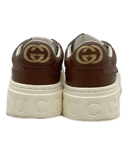 GUCCI（グッチ）GUCCI (グッチ) GGキャンバス スニーカー ブラウン サイズ:36 1/2の古着・服飾アイテム