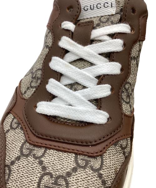 GUCCI（グッチ）GUCCI (グッチ) GGキャンバス スニーカー ブラウン サイズ:36 1/2の古着・服飾アイテム