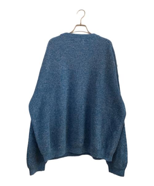 YOKE（ヨーク）YOKE (ヨーク) BABY ALPACA RIB SWEATER ブルー サイズ:3の古着・服飾アイテム