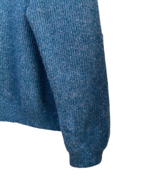 YOKE（ヨーク）YOKE (ヨーク) BABY ALPACA RIB SWEATER ブルー サイズ:3の古着・服飾アイテム