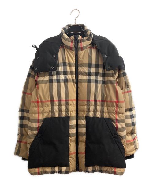 BURBERRY（バーバリー）BURBERRY (バーバリー) ノヴァチェックダウンジャケット キャメル サイズ:Mの古着・服飾アイテム