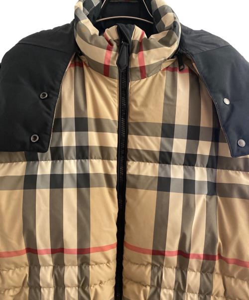 BURBERRY（バーバリー）BURBERRY (バーバリー) ノヴァチェックダウンジャケット キャメル サイズ:Mの古着・服飾アイテム