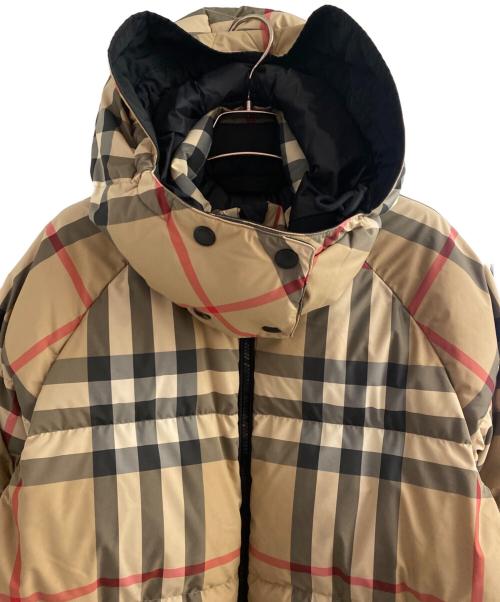 BURBERRY（バーバリー）BURBERRY (バーバリー) ノヴァチェックダウンジャケット キャメル サイズ:Mの古着・服飾アイテム