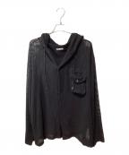 Tammeタム）の古着「25SS BASKET MESH MILITARY HOODIE」｜ブラック