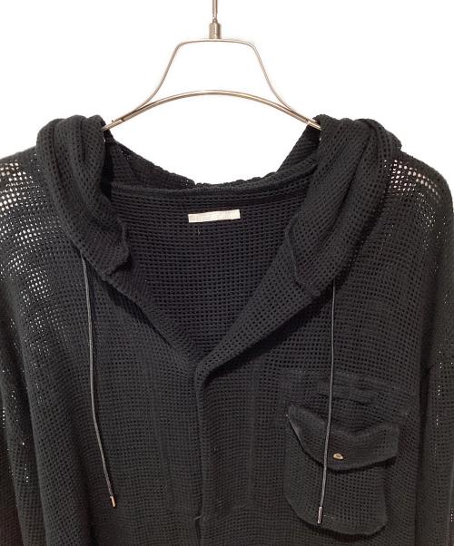 Tamme（タム）Tamme (タム) 25SS BASKET MESH MILITARY HOODIE ブラック サイズ:3の古着・服飾アイテム