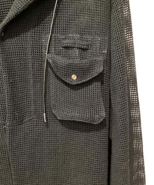 Tamme（タム）Tamme (タム) 25SS BASKET MESH MILITARY HOODIE ブラック サイズ:3の古着・服飾アイテム