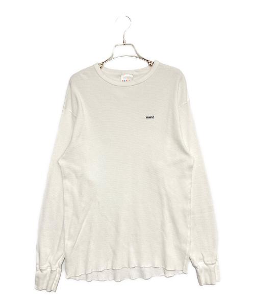 SAINT MICHAEL（セントマイケル）SAINT MICHAEL (セントマイケル) LS THARMAL TEE ホワイト サイズ:XLの古着・服飾アイテム