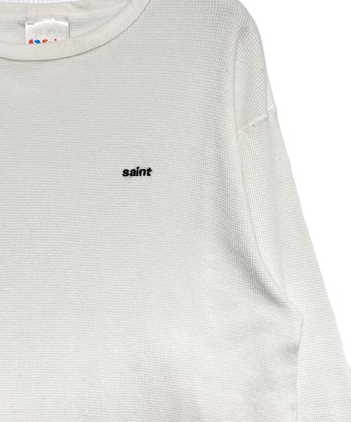 SAINT MICHAEL（セントマイケル）SAINT MICHAEL (セントマイケル) LS THARMAL TEE ホワイト サイズ:XLの古着・服飾アイテム