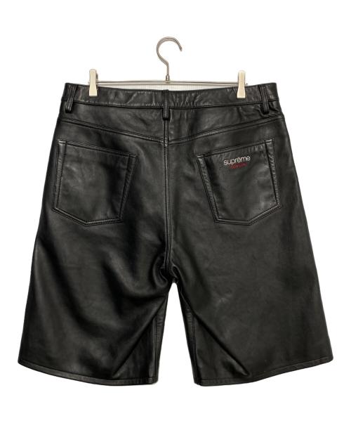 SUPREME（シュプリーム）SUPREME (シュプリーム) Baggy Leather Short ブラック サイズ:34の古着・服飾アイテム
