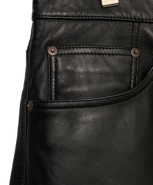 SUPREME（シュプリーム）SUPREME (シュプリーム) Baggy Leather Short ブラック サイズ:34の古着・服飾アイテム