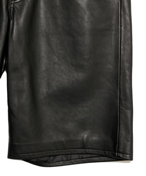 SUPREME（シュプリーム）SUPREME (シュプリーム) Baggy Leather Short ブラック サイズ:34の古着・服飾アイテム