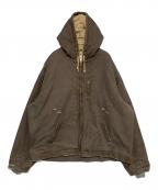 KAMIYAカミヤ）の古着「BORO DUCK BLOUSON」｜グレー