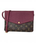 LOUIS VUITTONルイ ヴィトン）の古着「トワイス ツインセット ショルダーバッグ」｜ボルドー