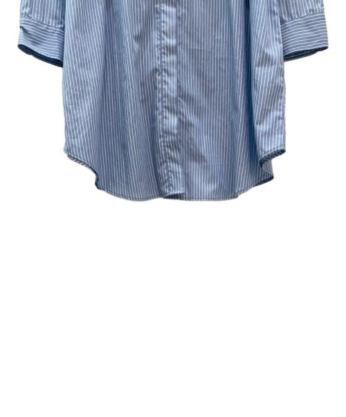 MM6 Maison Margiela（エムエムシックスメゾンマルジェラ）MM6 Maison Margiela (エムエムシックスメゾンマルジェラ) ビブフロントオーバーサイズワンピ ブルー×ホワイト サイズ:36の古着・服飾アイテム