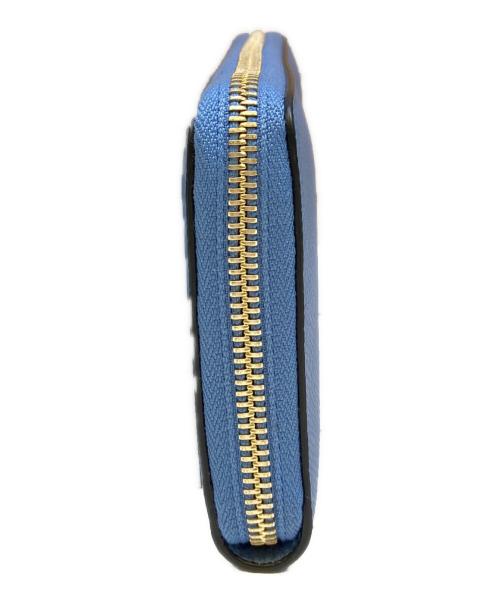 SMYTHSON（スマイソン）SMYTHSON (スマイソン) 長財布 ブルーの古着・服飾アイテム