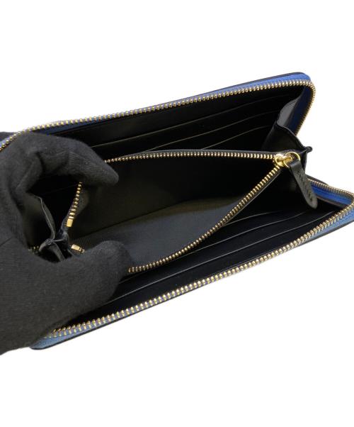 SMYTHSON（スマイソン）SMYTHSON (スマイソン) 長財布 ブルーの古着・服飾アイテム