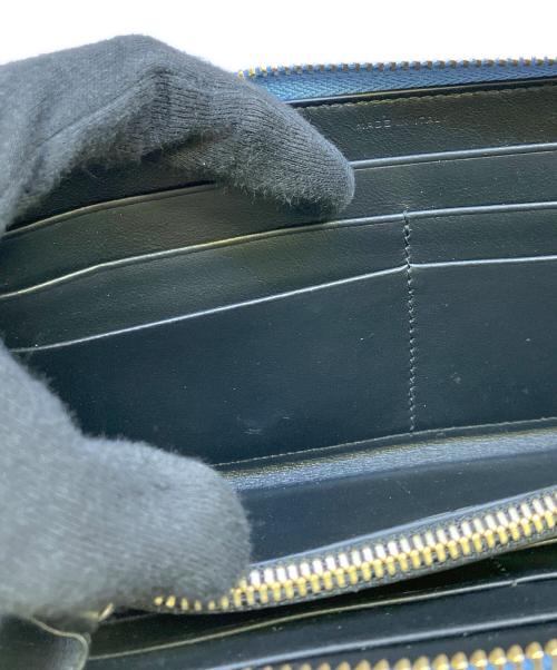 SMYTHSON（スマイソン）SMYTHSON (スマイソン) 長財布 ブルーの古着・服飾アイテム