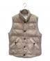 BRUNELLO CUCINELLI（ブルネロクチネリ）の古着「カウレザーダウンベスト」｜ライトグレー