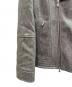 中古・古着 BRUNELLO CUCINELLI (ブルネロクチネリ) ウールカシミヤライダースジャケット ライトグレー サイズ:M：100000円