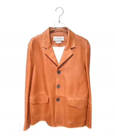 中古・古着通販】LOEWE (ロエベ) ノッチドラペル2Bレザージャケット