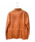 LOEWE (ロエベ) ノッチドラペル2Bレザージャケット ブラウン サイズ:48：100000円