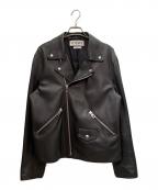 LOEWEロエベ）の古着「ダブル ライダースジャケット」｜ブラック