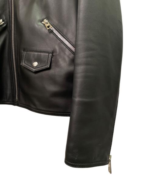 LOEWE（ロエベ）LOEWE (ロエベ) ダブル ライダースジャケット ブラック サイズ:50の古着・服飾アイテム