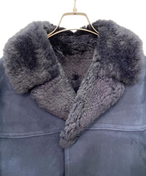 JIL SANDER（ジルサンダー）JIL SANDER (ジルサンダー) ムートンコート ネイビー サイズ:46の古着・服飾アイテム