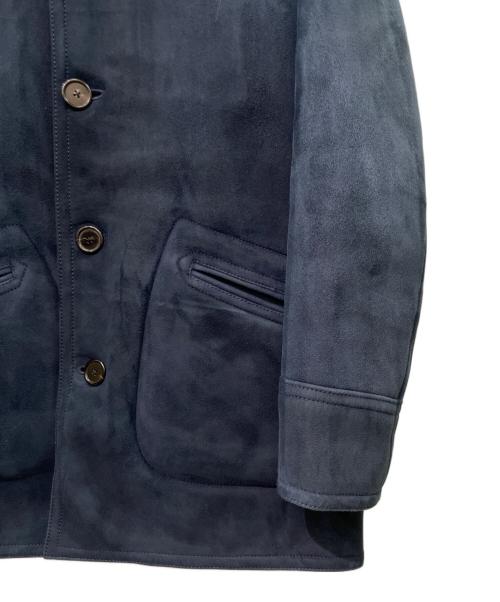 JIL SANDER（ジルサンダー）JIL SANDER (ジルサンダー) ムートンコート ネイビー サイズ:46の古着・服飾アイテム