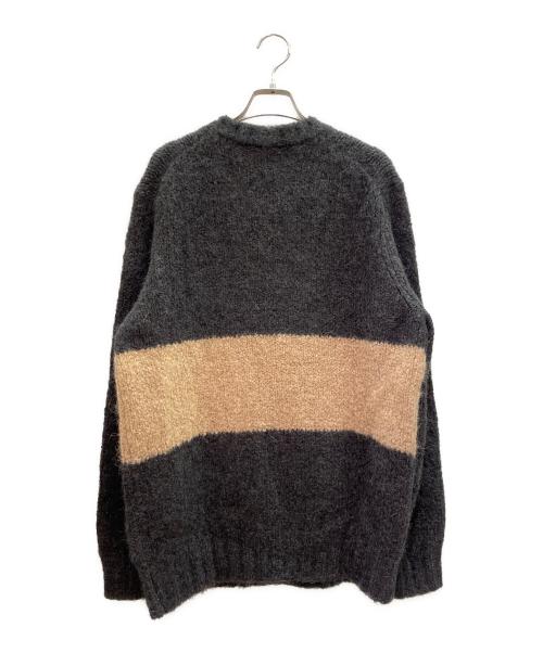 BRUNELLO CUCINELLI（ブルネロクチネリ）BRUNELLO CUCINELLI (ブルネロクチネリ) アルパカ混ニット グレー×ベージュ サイズ:50の古着・服飾アイテム