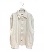 JIL SANDERジルサンダー）の古着「ニットシャツジャケット」｜アイボリー