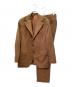 Belvest（ベルヴェスト）の古着「ウールサキソニーソリッド3B1プリーツスーツ」｜キャメル