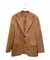 Belvest (ベルヴェスト) ウールサキソニーソリッド3B1プリーツスーツ キャメル サイズ:52：42000円