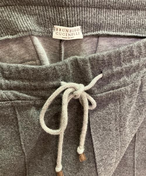BRUNELLO CUCINELLI（ブルネロクチネリ）BRUNELLO CUCINELLI (ブルネロクチネリ) カシミヤ混 イージーパンツ グレー サイズ:XLの古着・服飾アイテム