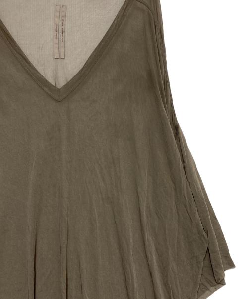 RICK OWENS（リックオウエンス）RICK OWENS (リックオウエンス) オーバーサイズト シースルーカットソー ブラウン サイズ:FREEの古着・服飾アイテム