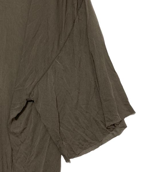 RICK OWENS（リックオウエンス）RICK OWENS (リックオウエンス) オーバーサイズト シースルーカットソー ブラウン サイズ:FREEの古着・服飾アイテム