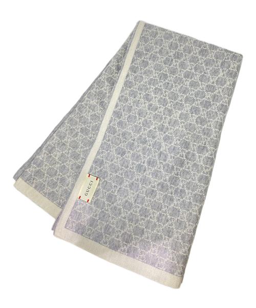 GUCCI（グッチ）GUCCI (グッチ) GGウールストール グレー サイズ:-の古着・服飾アイテム