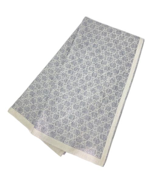 GUCCI（グッチ）GUCCI (グッチ) GGウールストール グレー サイズ:-の古着・服飾アイテム