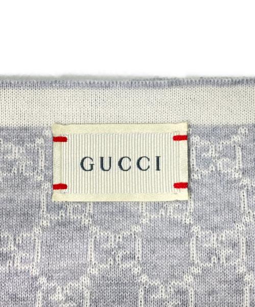 GUCCI（グッチ）GUCCI (グッチ) GGウールストール グレー サイズ:-の古着・服飾アイテム